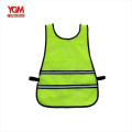 High visibility green security safety running vest